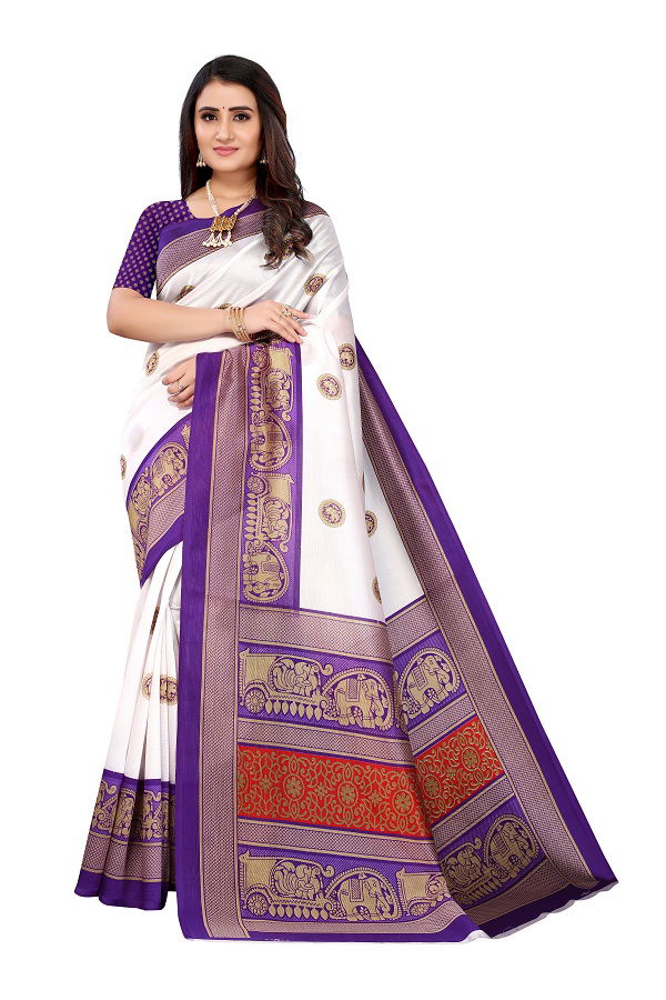 Printed Art Silk 9 Printed Regular Wear Saree Collection